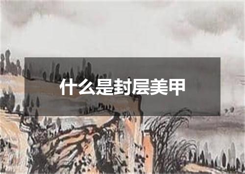 什么是封层美甲