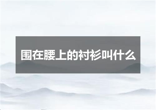 围在腰上的衬衫叫什么