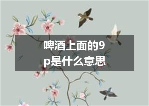 啤酒上面的9p是什么意思