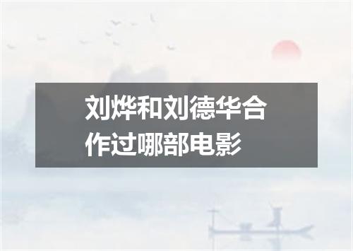 刘烨和刘德华合作过哪部电影