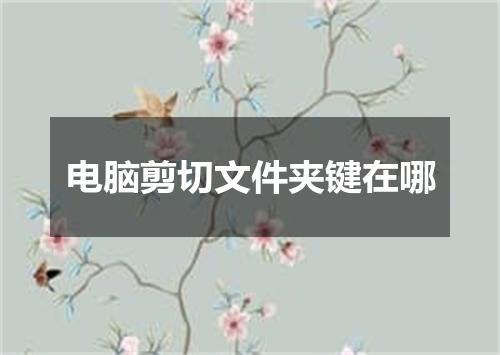 电脑剪切文件夹键在哪