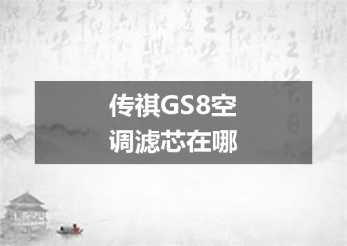 传祺GS8空调滤芯在哪