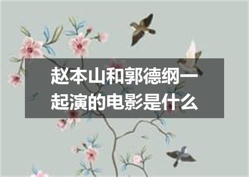 赵本山和郭德纲一起演的电影是什么