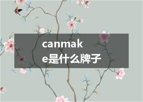 canmake是什么牌子