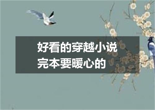 好看的穿越小说完本要暖心的