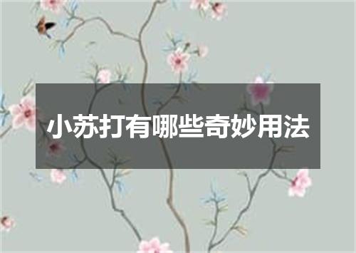 小苏打有哪些奇妙用法