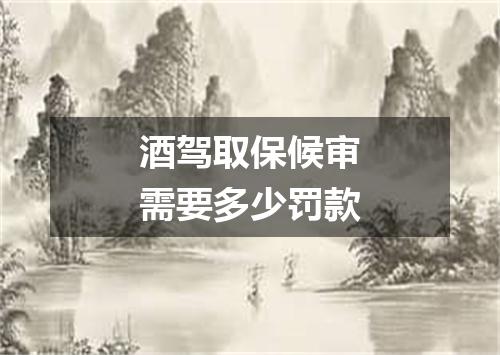 酒驾取保候审需要多少罚款