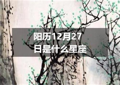 阳历12月27日是什么星座