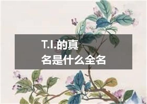 T.I.的真名是什么全名