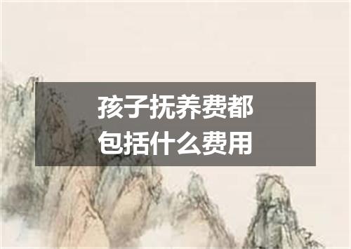 孩子抚养费都包括什么费用
