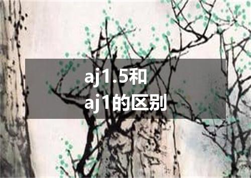 aj1.5和aj1的区别
