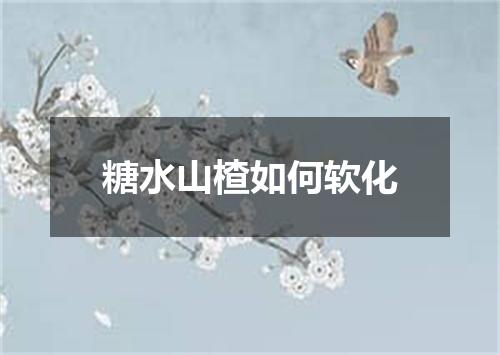 糖水山楂如何软化