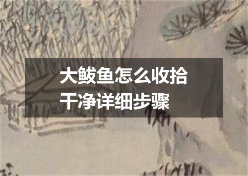 大鲅鱼怎么收拾干净详细步骤