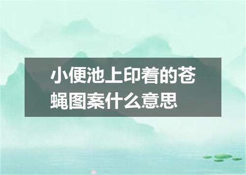 小便池上印着的苍蝇图案什么意思