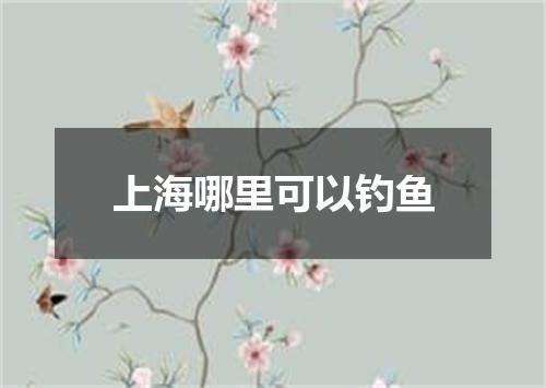 上海哪里可以钓鱼