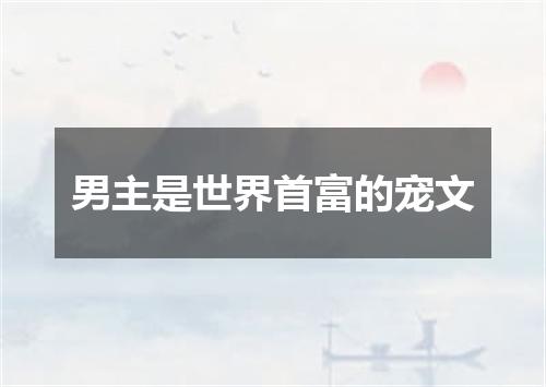 男主是世界首富的宠文