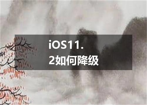 iOS11.2如何降级