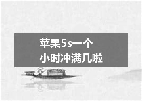 苹果5s一个小时冲满几啦