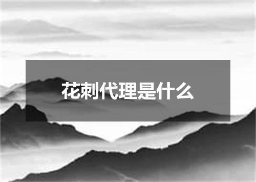 花刺代理是什么