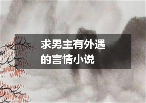 求男主有外遇的言情小说