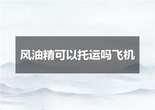 风油精可以托运吗飞机