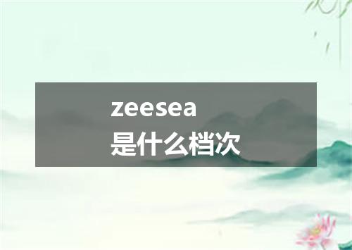 zeesea是什么档次
