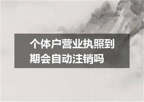 个体户营业执照到期会自动注销吗