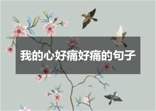 我的心好痛好痛的句子