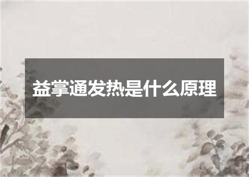 益掌通发热是什么原理