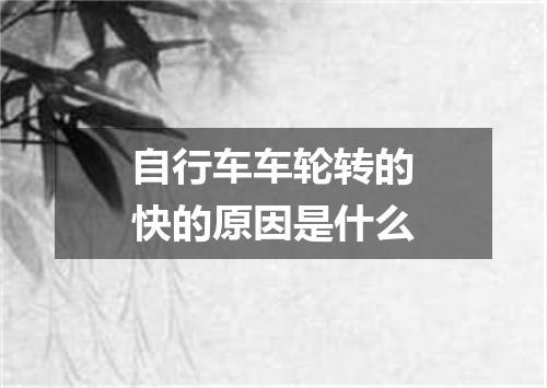 自行车车轮转的快的原因是什么