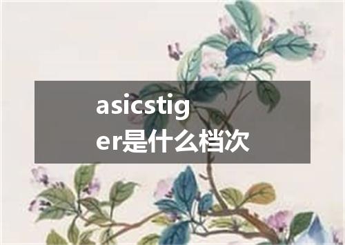 asicstiger是什么档次