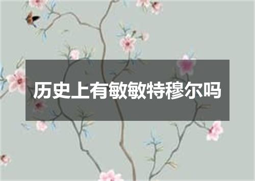 历史上有敏敏特穆尔吗