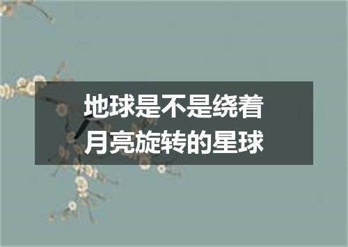 地球是不是绕着月亮旋转的星球