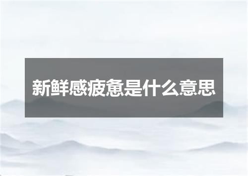 新鲜感疲惫是什么意思