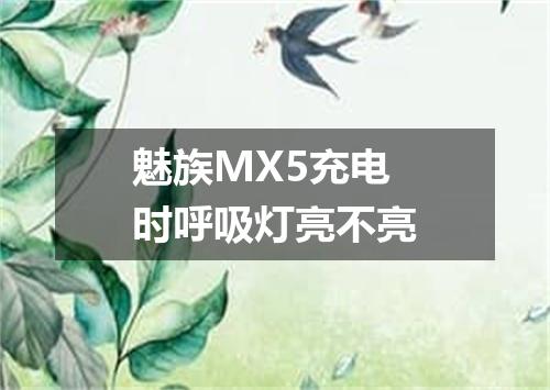 魅族MX5充电时呼吸灯亮不亮