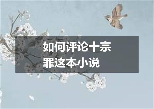 如何评论十宗罪这本小说