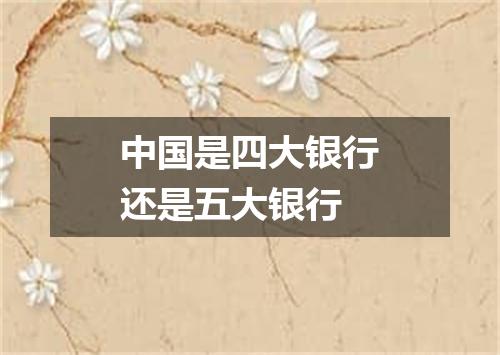 中国是四大银行还是五大银行