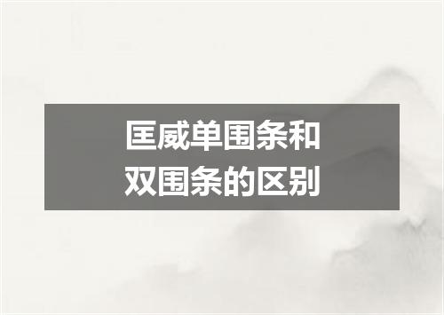 匡威单围条和双围条的区别