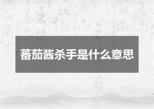 蕃茄酱杀手是什么意思