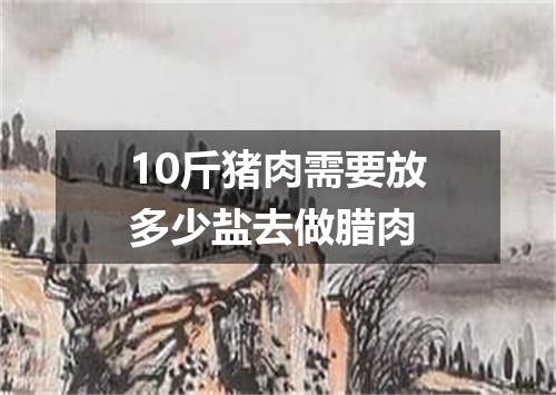 10斤猪肉需要放多少盐去做腊肉