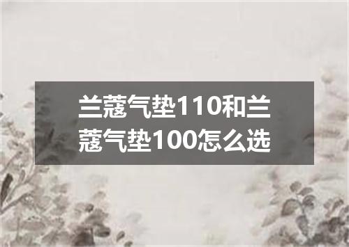 兰蔻气垫110和兰蔻气垫100怎么选