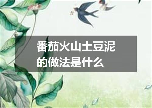 番茄火山土豆泥的做法是什么