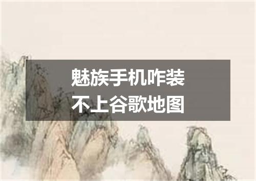 魅族手机咋装不上谷歌地图