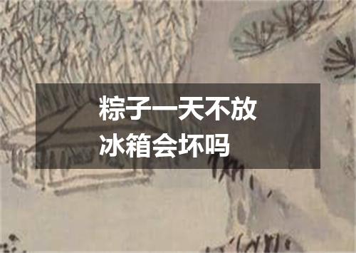 粽子一天不放冰箱会坏吗