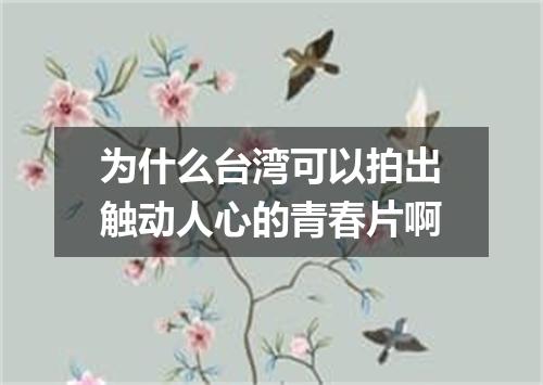 为什么台湾可以拍出触动人心的青春片啊