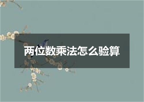 两位数乘法怎么验算