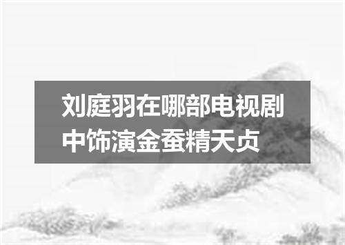 刘庭羽在哪部电视剧中饰演金蚕精天贞