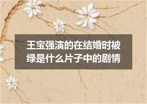 王宝强演的在结婚时被绿是什么片子中的剧情