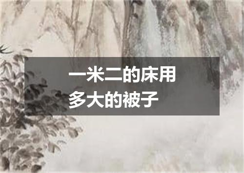 一米二的床用多大的被子