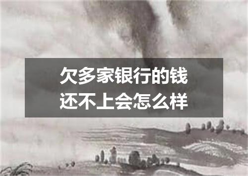 欠多家银行的钱还不上会怎么样